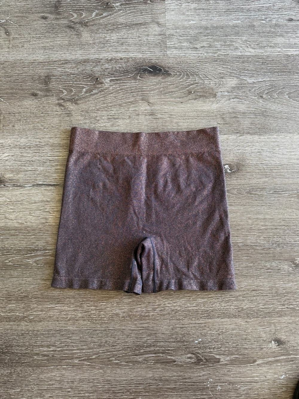 SKIMS Shimmer Brown Seamless Bike Shorts